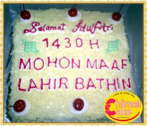 Lebaran Cake Order by Ibu Puspa