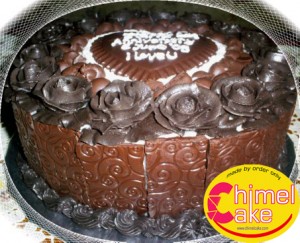 1st Wedding Aniversary Cake Order by Heri