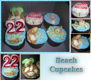 beach cupcakes Order by Kiki