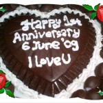 1st Wedding Anniversary Cake