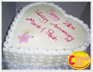Wedding anniversary cake