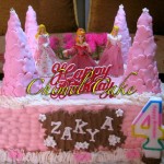 castle barbie birthday cake