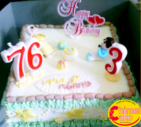 Fondant Birthday Cake