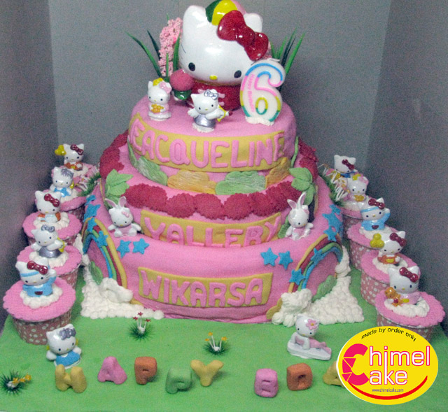 Read more about the article Hello Kitty Birthday Cake >> 2 Tiers