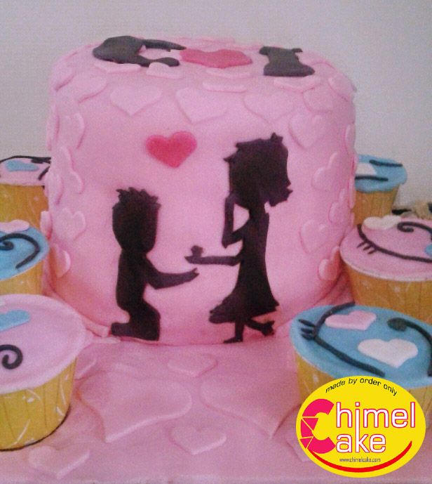 Read more about the article Pink Engagement Cake